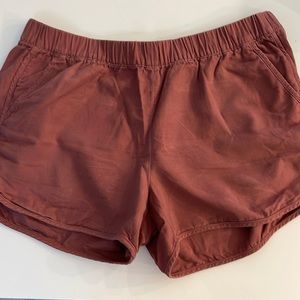 Dusty Rose Madewell pull on shorts- Size Small